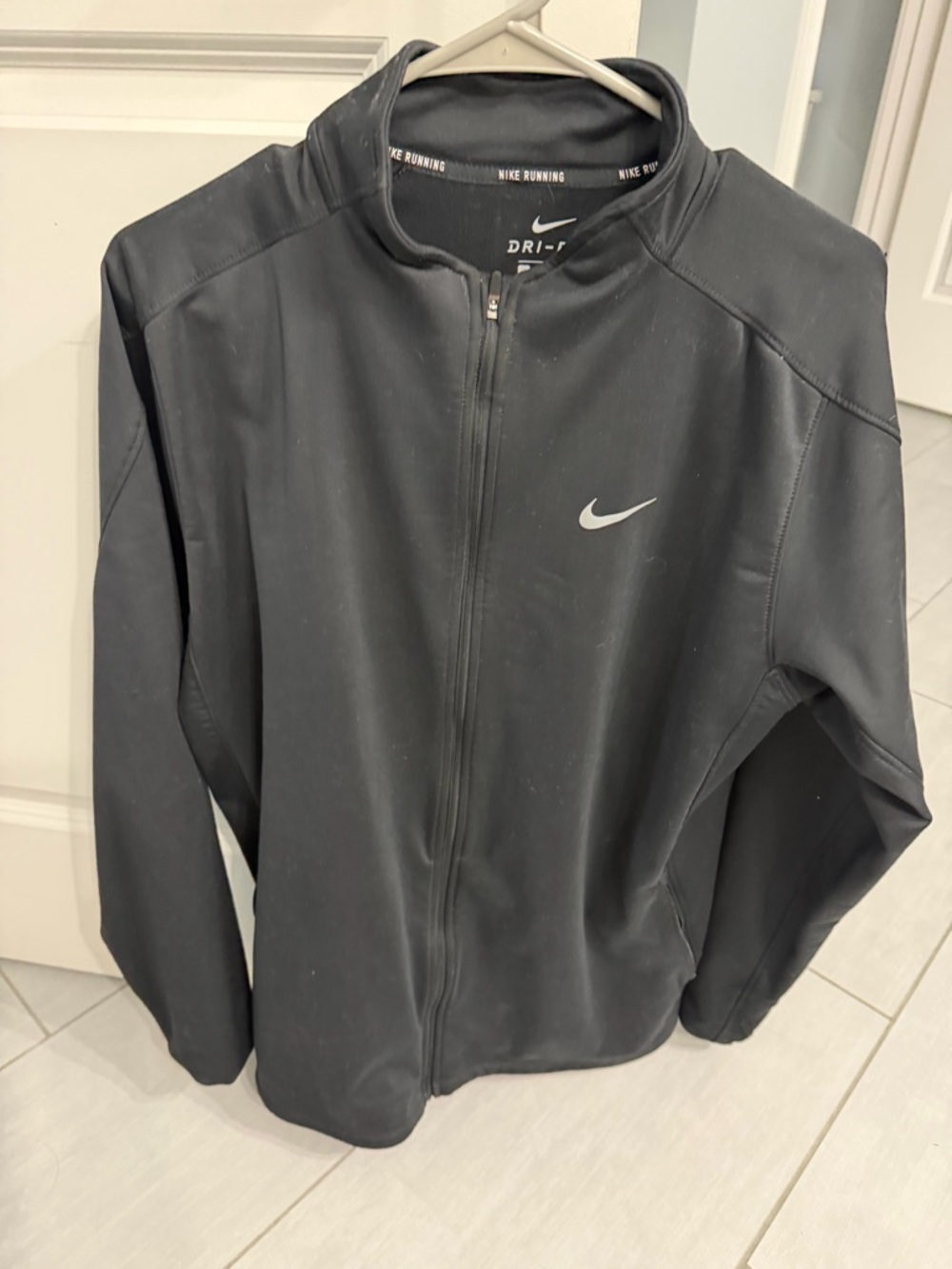 Nike Black Full-Zip Dri-FIT Running Jacket